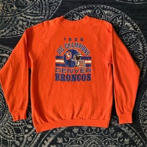 Vintage Denver Broncos 1986 AFC Champions Sweater